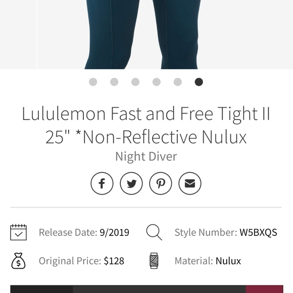 ISO LULULEMON NIGHT DIVER LEGGINGS - Picture 4 of 4